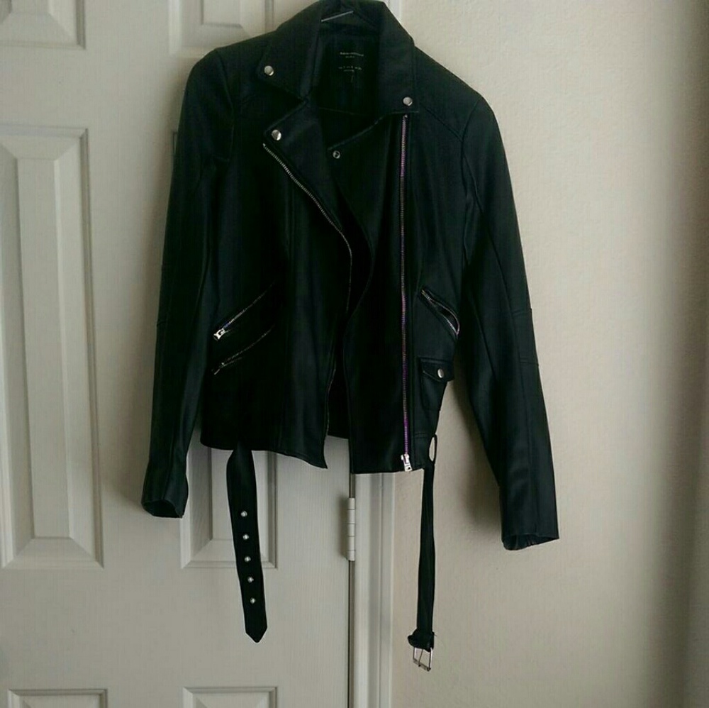 Zara faux leather jacket